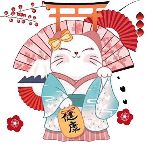 Bell Lucky Cat | Diamond Painting