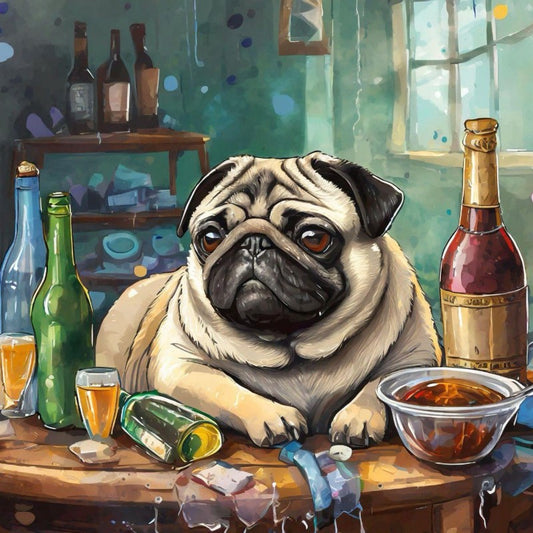 Dog Pug | Diamond Painting