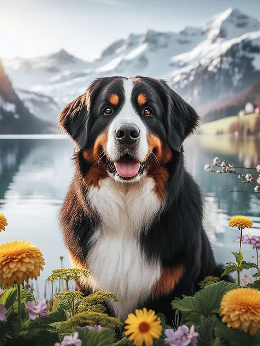 Bernese Mountain Dog | Diamond Painting