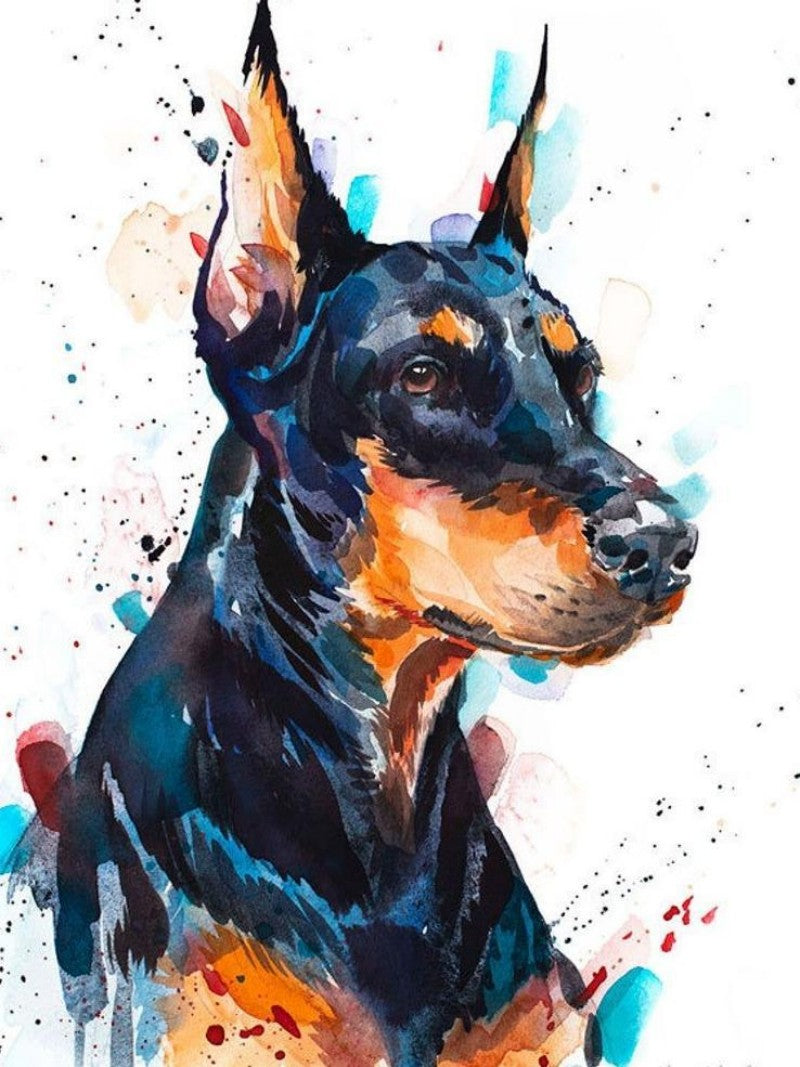 Dog Doberman | Diamond Painting