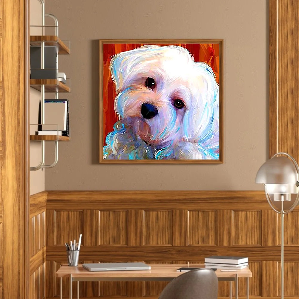 White Dog Shih Tzu | Diamond Painting