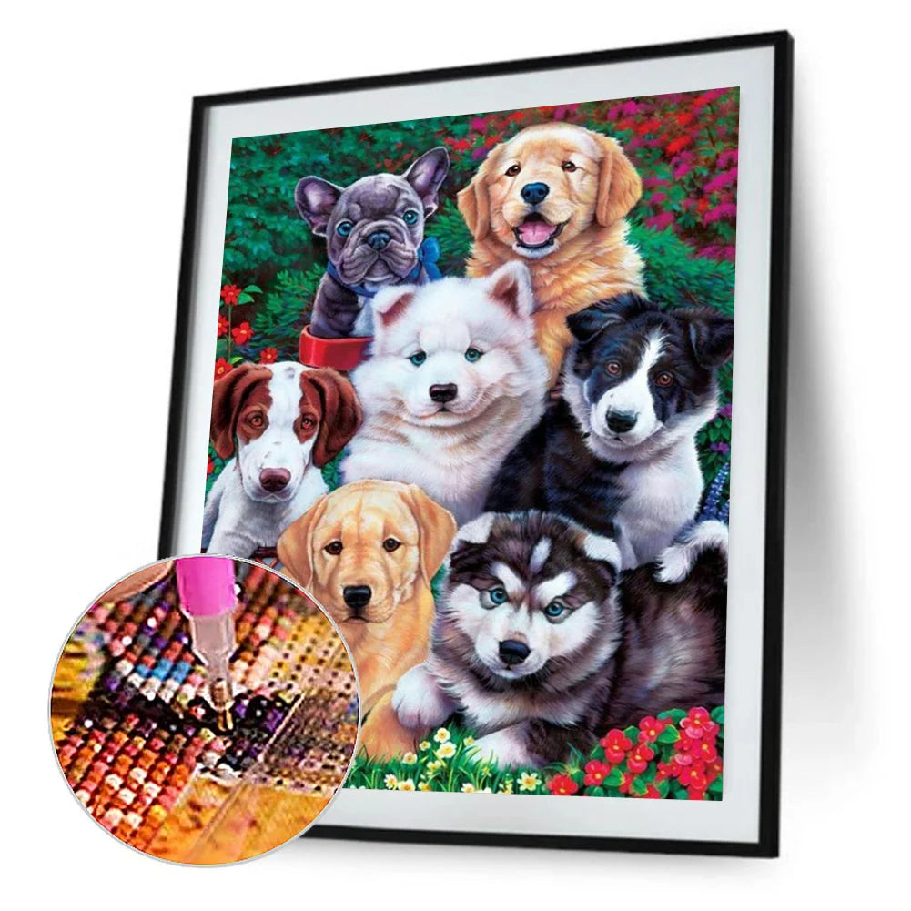 Dog Together | Diamond Painting