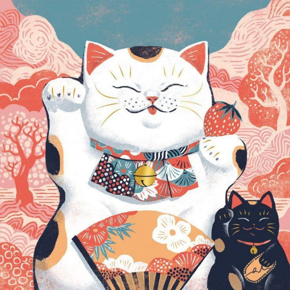 Bell Lucky Cat | Diamond Painting