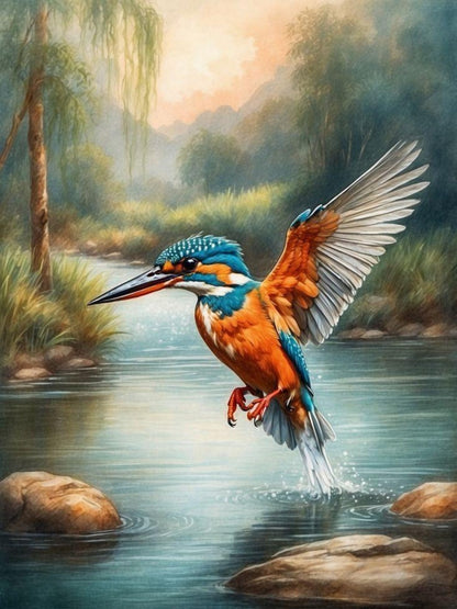 Kingfisher | Diamond Painting