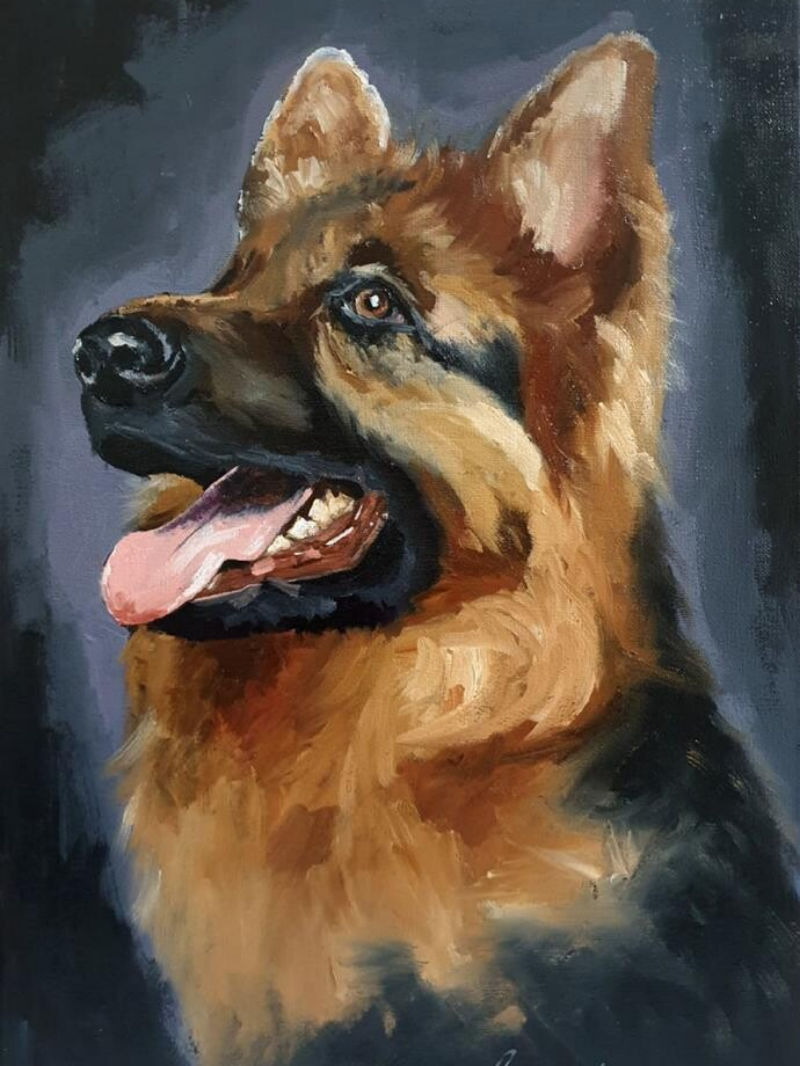 Dog German Shepherd | Diamond Painting