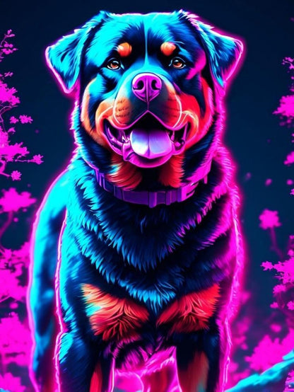 Rottweiler Dog | Diamond Painting