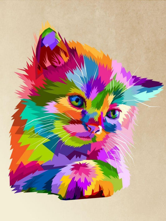 Colorful Cat | Diamond Painting