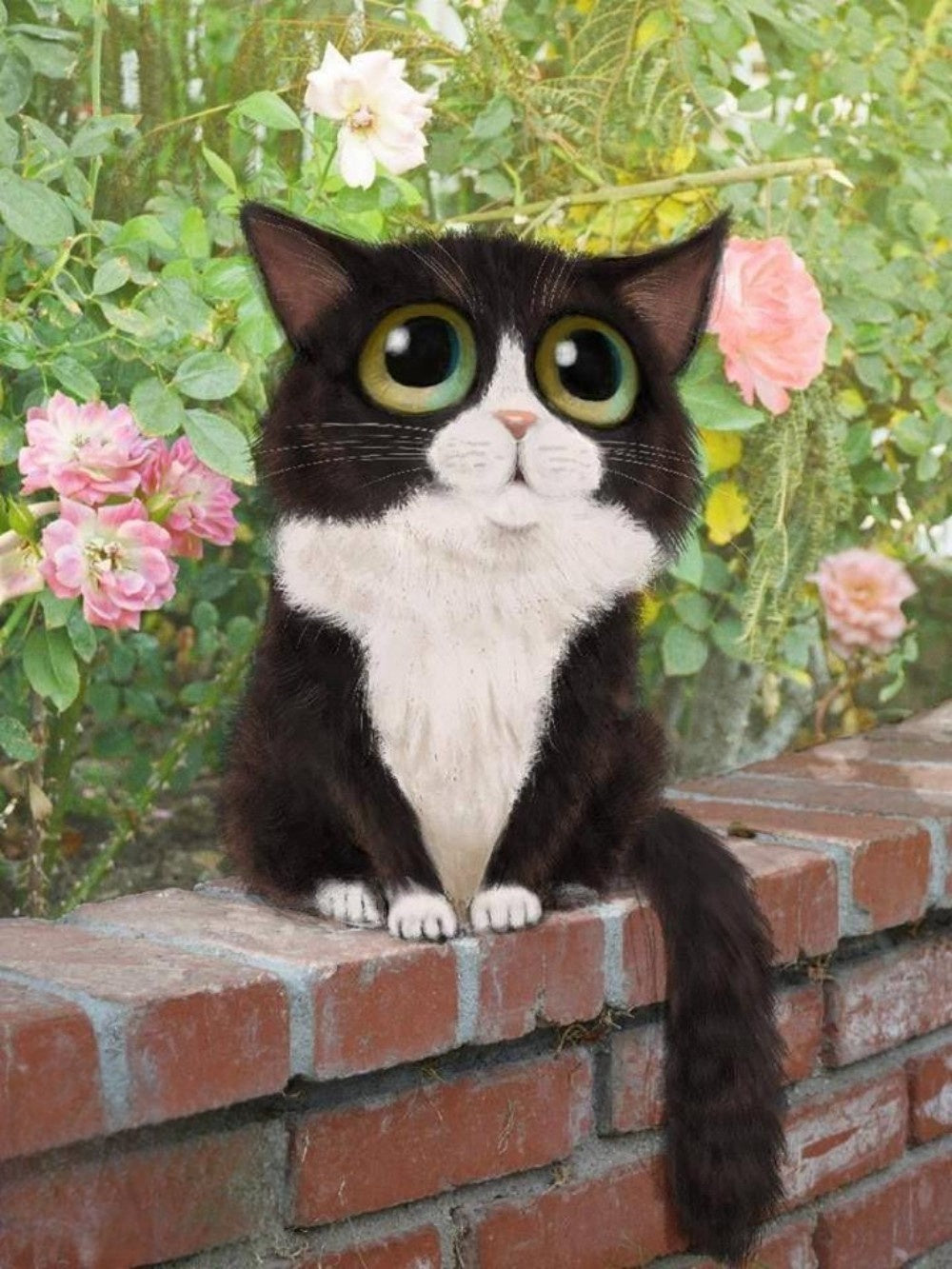 Tuxedo Cat  | Diamond Painting