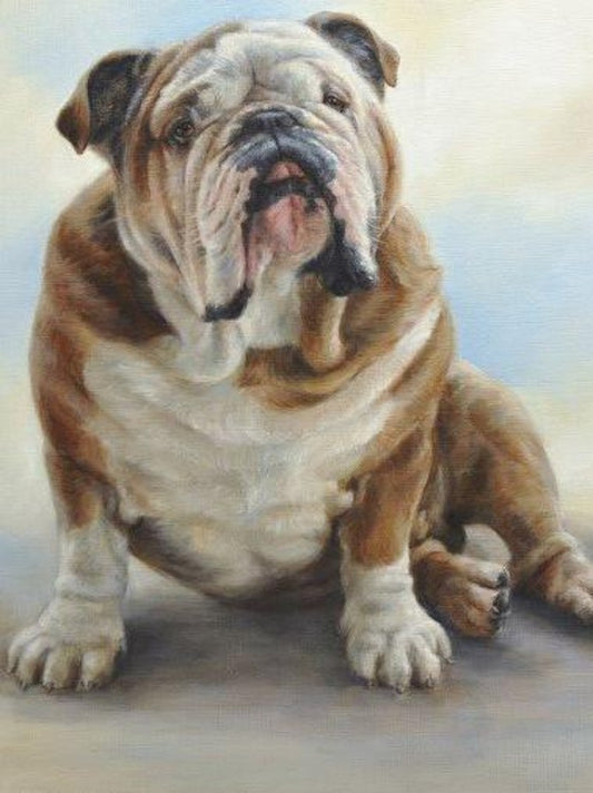 Dog English Bulldog | Diamond Painting