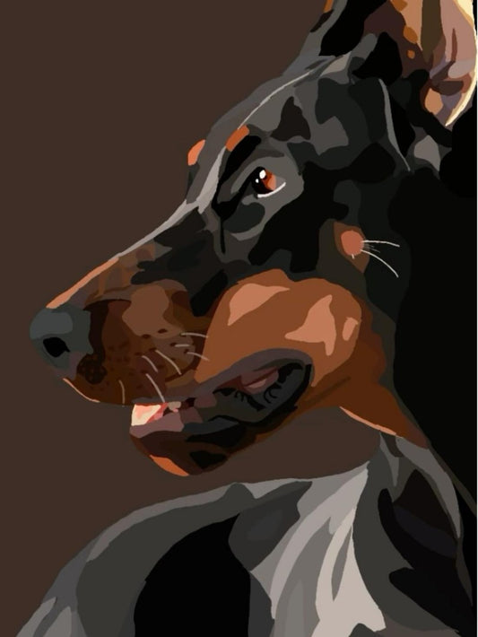 Dog Doberman | Diamond Painting