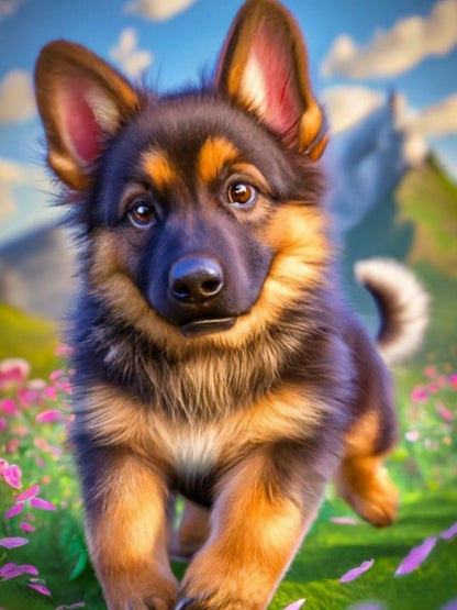 Dog German Shepherd | Diamond Painting