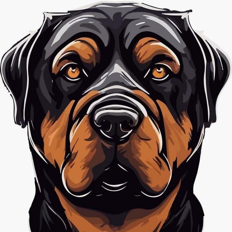 Rottweiler Dog | Diamond Painting