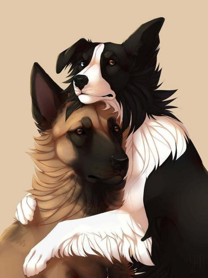 Dog Border Collie | Diamond Painting