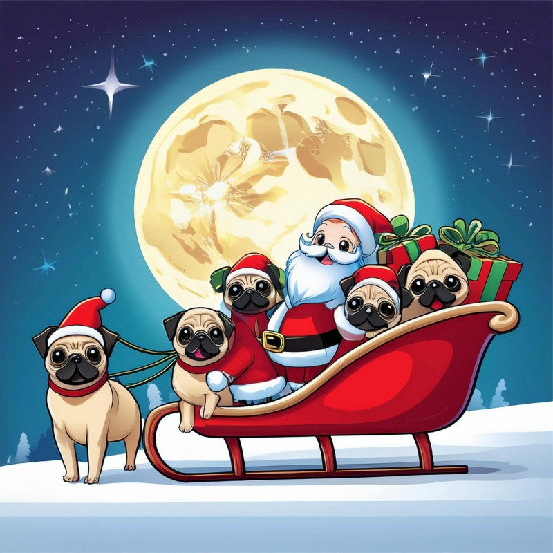 Dog Pug | Diamond Painting