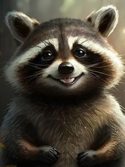 Raccoon | Diamond Painting