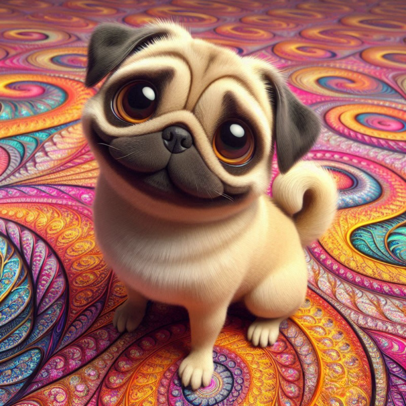 Dog Pug | Diamond Painting