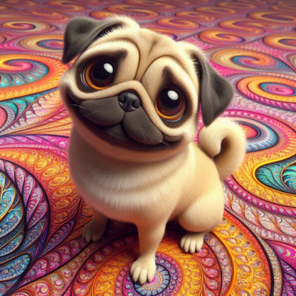 Dog Pug | Diamond Painting
