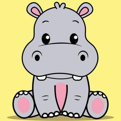 Hippo | Diamond Painting