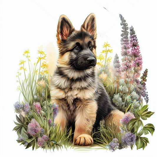 Dog German Shepherd | Diamond Painting