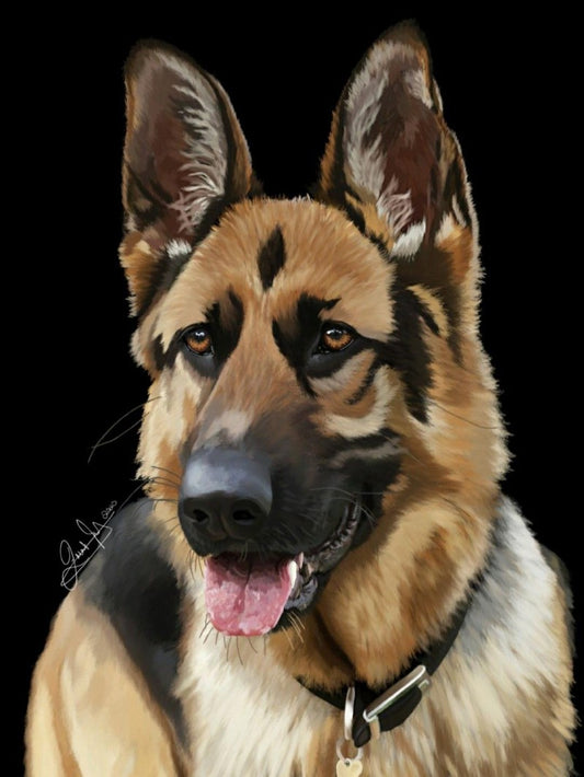 Dog German Shepherd | Diamond Painting