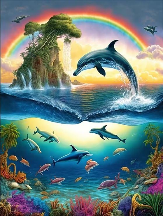 Dolphin | Cross Stitch Embroidery