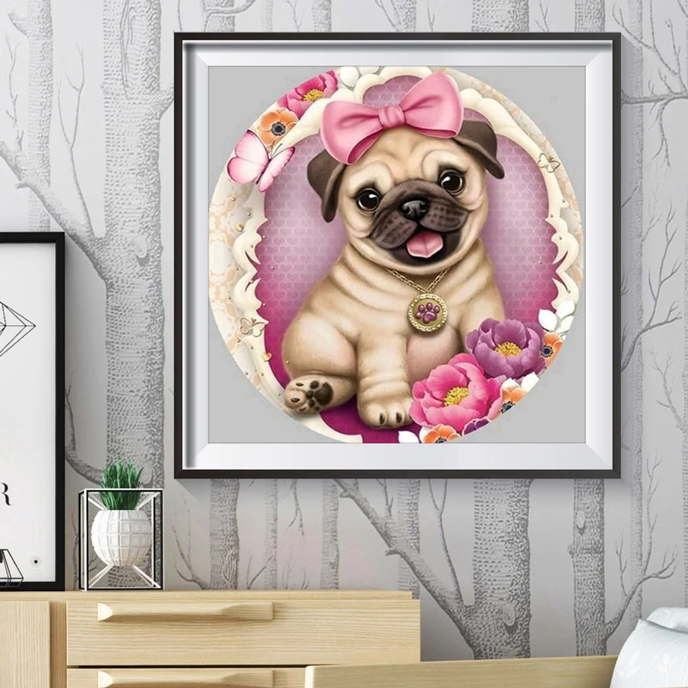 Pretty Dog Pug | Diamond Painting