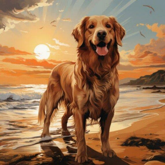 Golden Retriever Dog | Diamond Painting