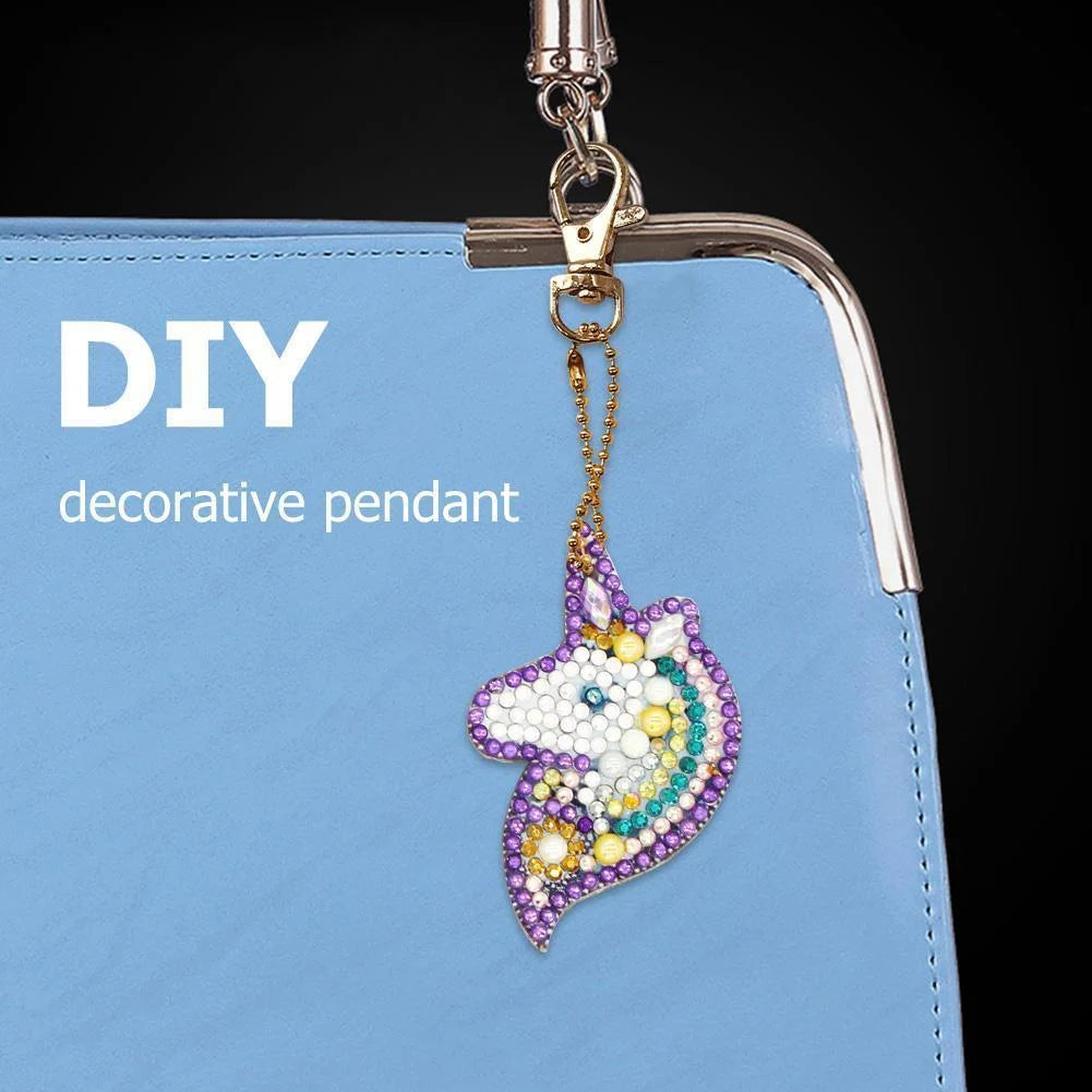 Diy 5pcs/set  Diamond Painting Keychain