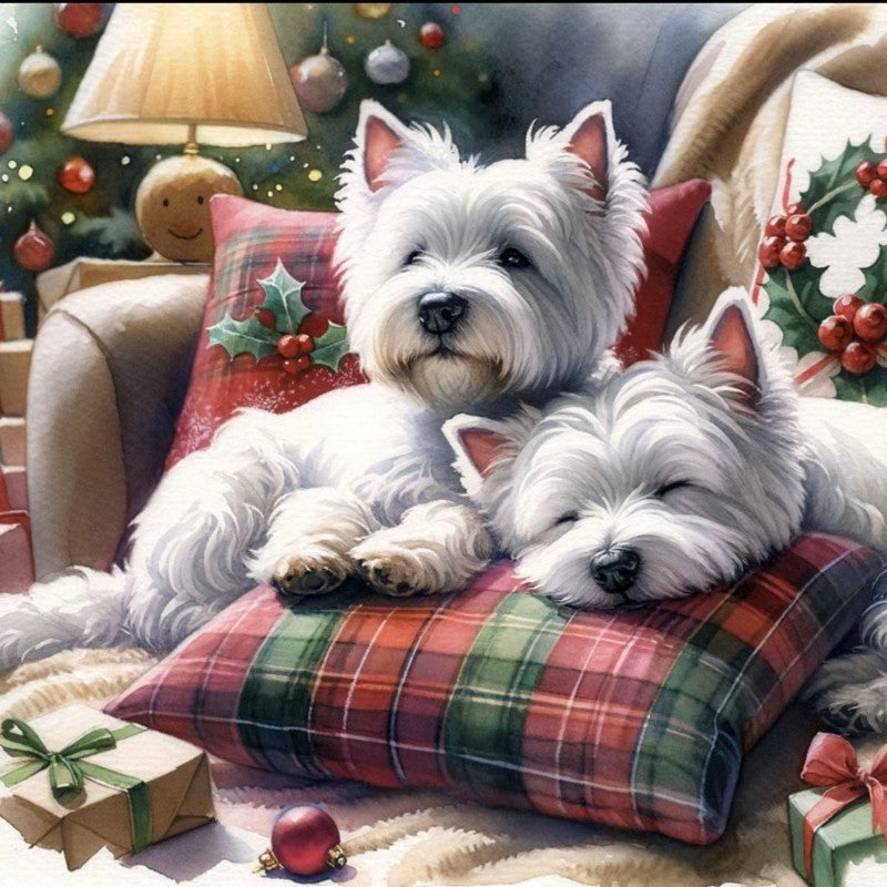 Christmas Dog | Diamond Painting