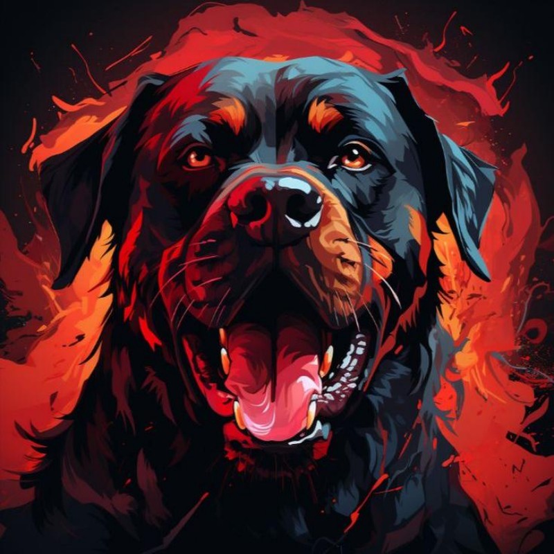 Rottweiler Dog | Diamond Painting