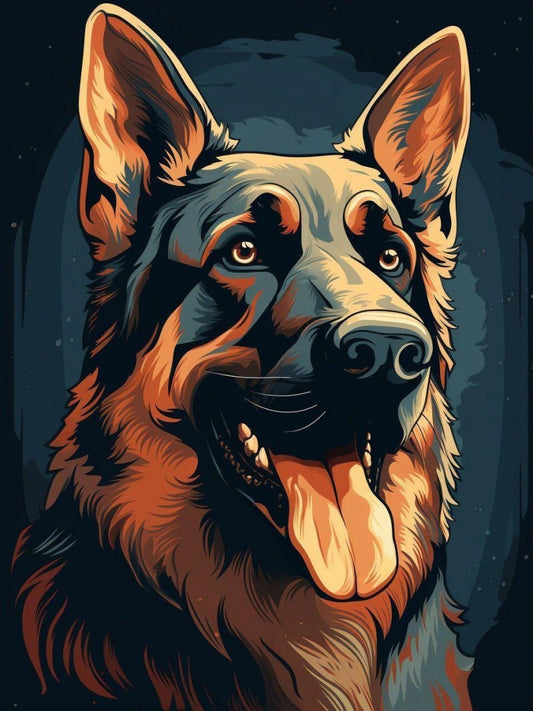 Dog German Shepherd | Diamond Painting