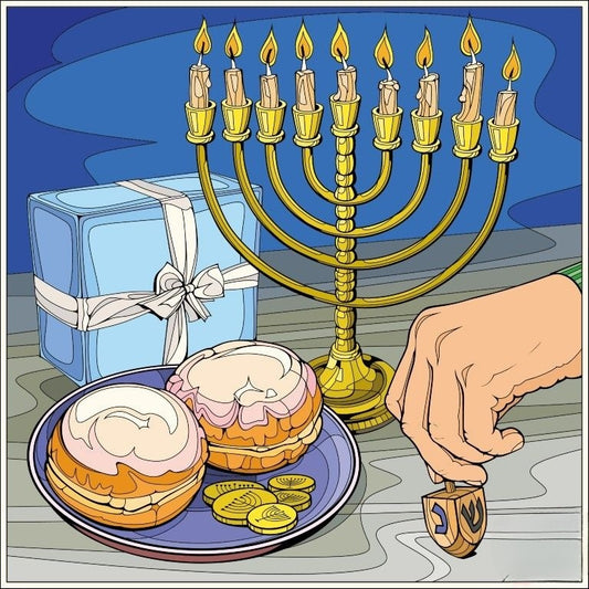 Jewish Hanukkah Judaica | Diamond Painting