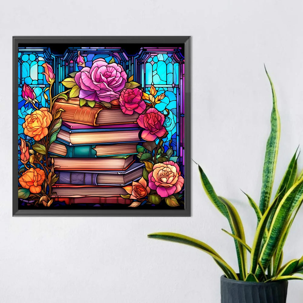 Books Flower | Diamond Painting