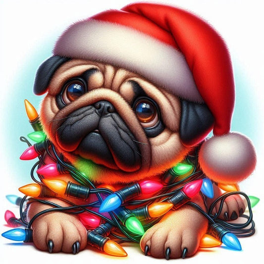 Christmas Dog | Diamond Painting