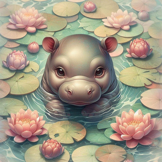 Hippo | Diamond Painting