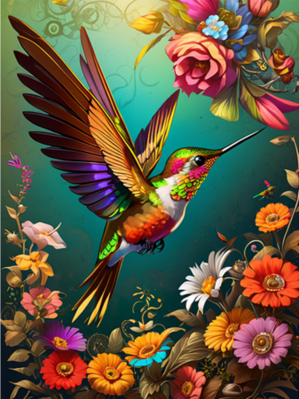 Hummingbird | Diamond Painting