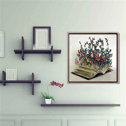 Flower And Butterfly | Diamond Painting