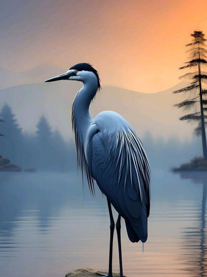 Blue Heron | Diamond Painting