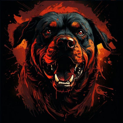 Rottweiler Dog | Diamond Painting