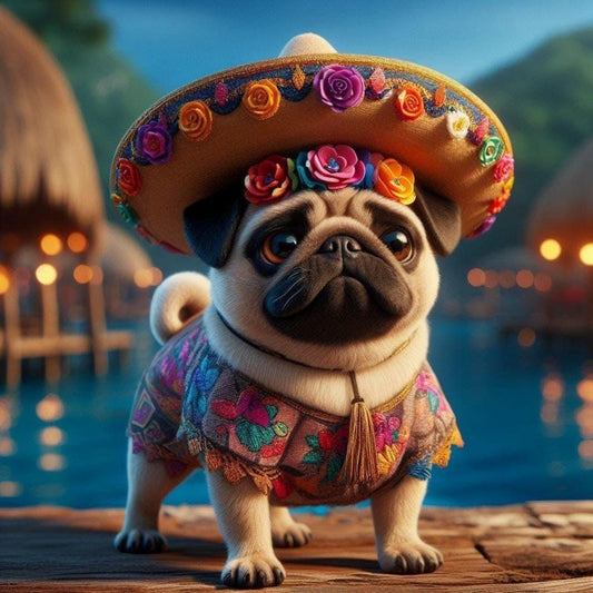 Dog Pug | Diamond Painting