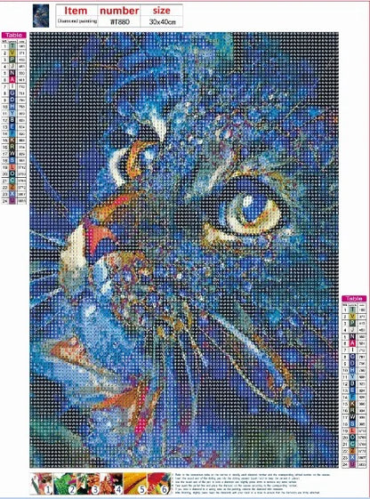 Colorful Cat | Diamond Painting