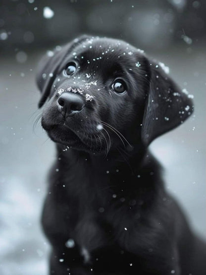 Black Labrador Dog | Diamond Painting