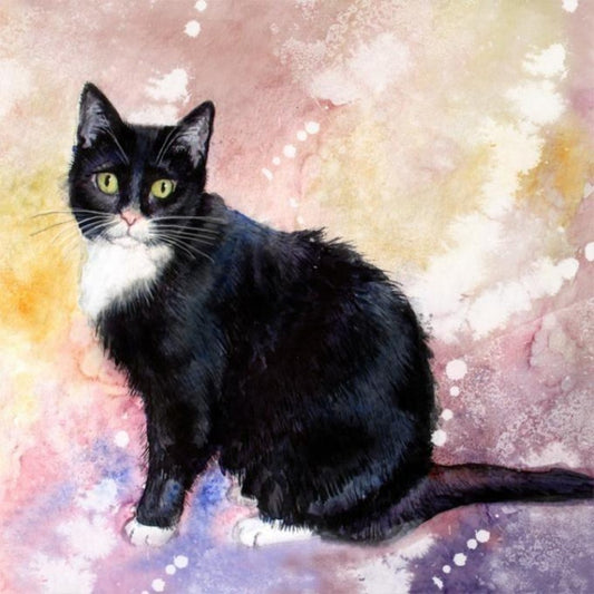 Tuxedo Cat  | Diamond Painting