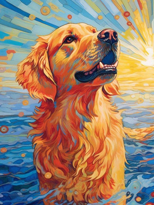 Golden Retriever Dog | Diamond Painting