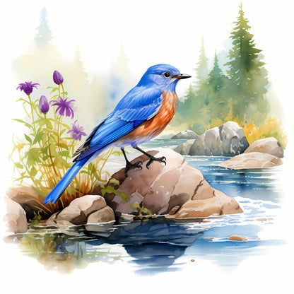 Blue Bird | Diamond Painting