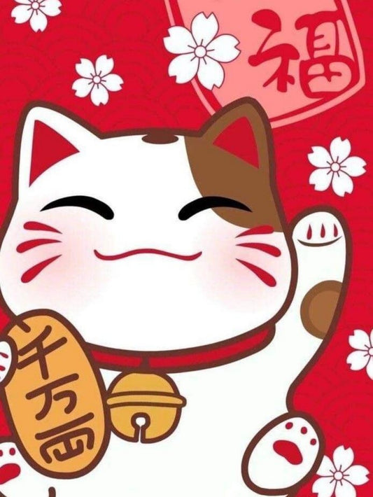 Bell Lucky Cat | Diamond Painting