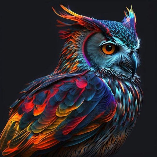 Colorful Owl | Diamond Painting