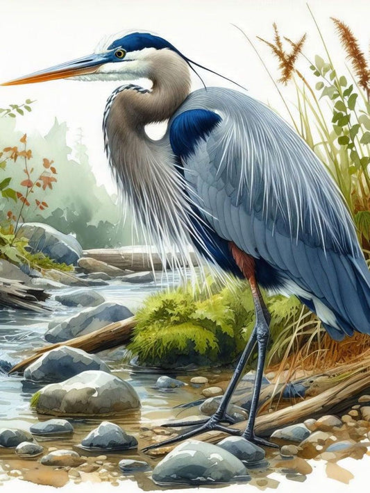 Blue Heron | Diamond Painting