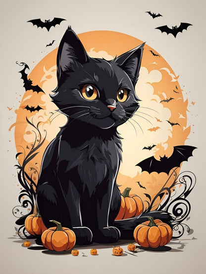 Halloween Cat | Diamond Painting