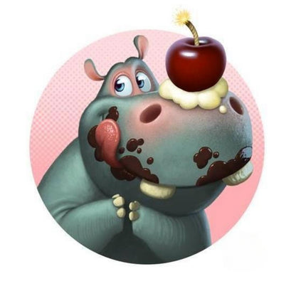 Hippo | Diamond Painting